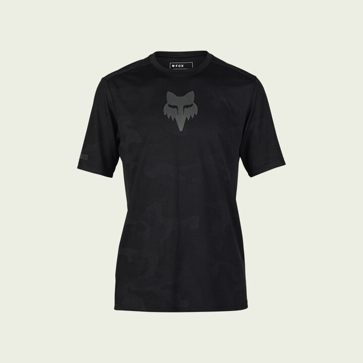 dark jersey on green background