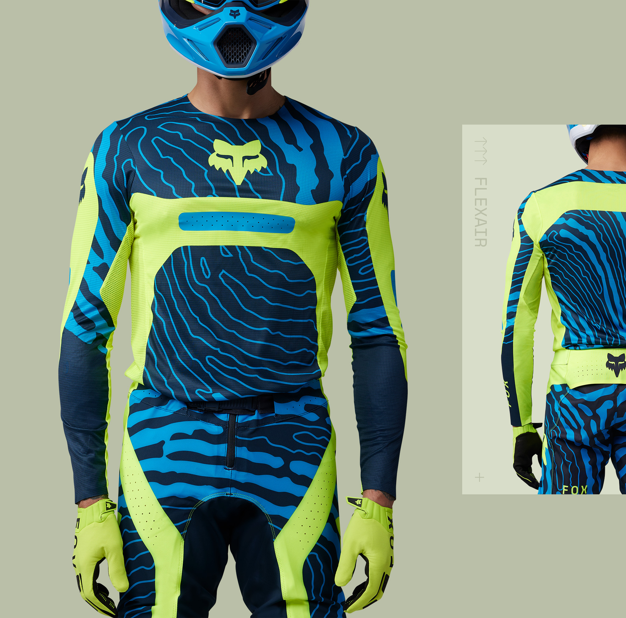 Two models wearing Flexair racewear.