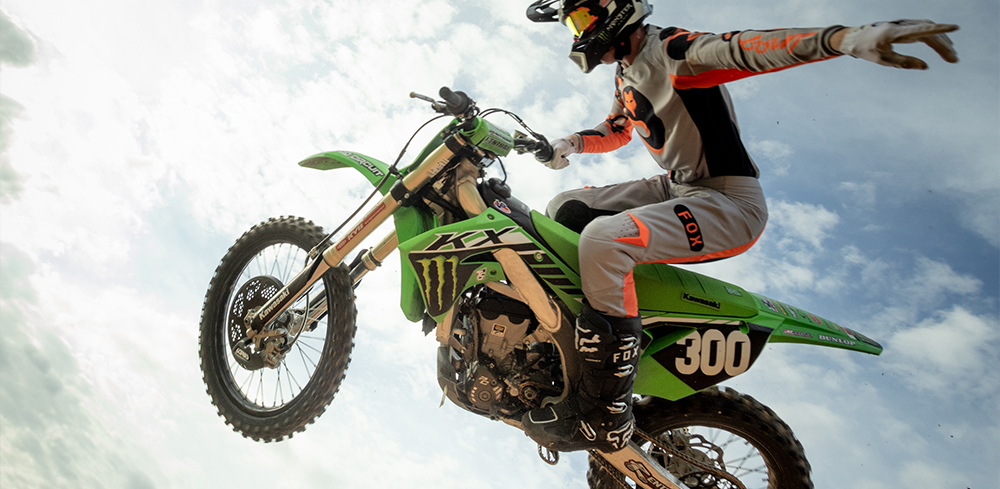 Motocross rider wearing 180 one